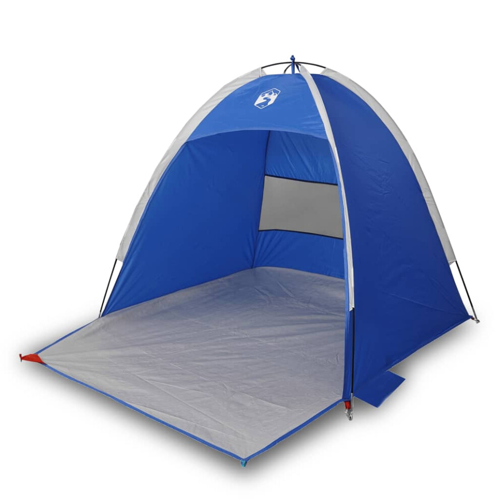 (blue) vidaXL Beach Tent 3-Person Lightweight Tent Camping Tent Shelter Waterproof