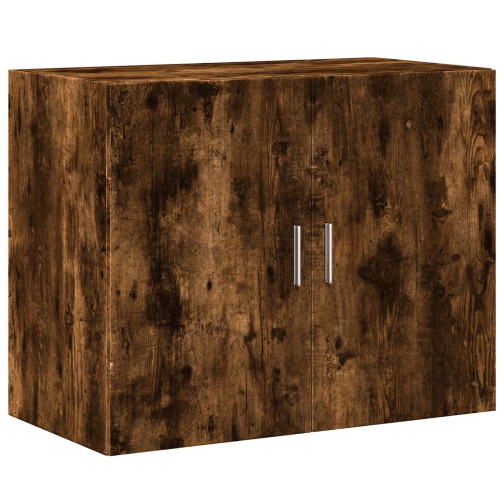 (smoked oak) vidaXL Wall Cabinet Bathroom Wall Hanging Cabinet Engineered Wood