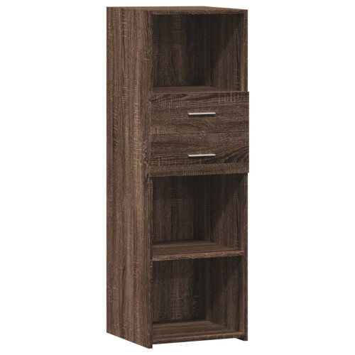 VidaXL (brown oak) vidaXL Highboard Sideboard Cabinet Storage Cupboard Engineered Wood
