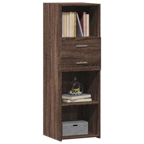 VidaXL (brown oak) vidaXL Highboard Sideboard Cabinet Storage Cupboard Engineered Wood 2