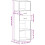 VidaXL (brown oak) vidaXL Highboard Sideboard Cabinet Storage Cupboard Engineered Wood 4