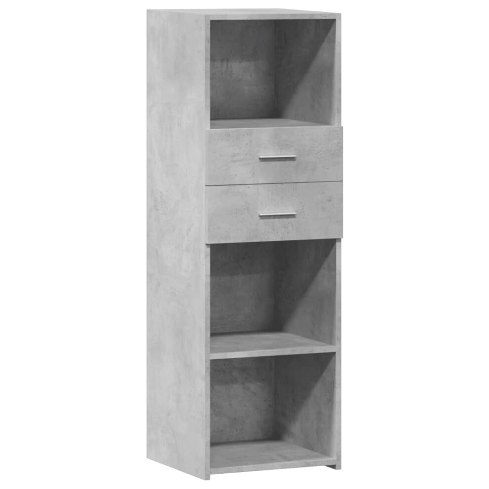 Vidaxl (Concrete ) Highboard Sideboard Cabinet Storage Cupboard Engineered Wood Grey