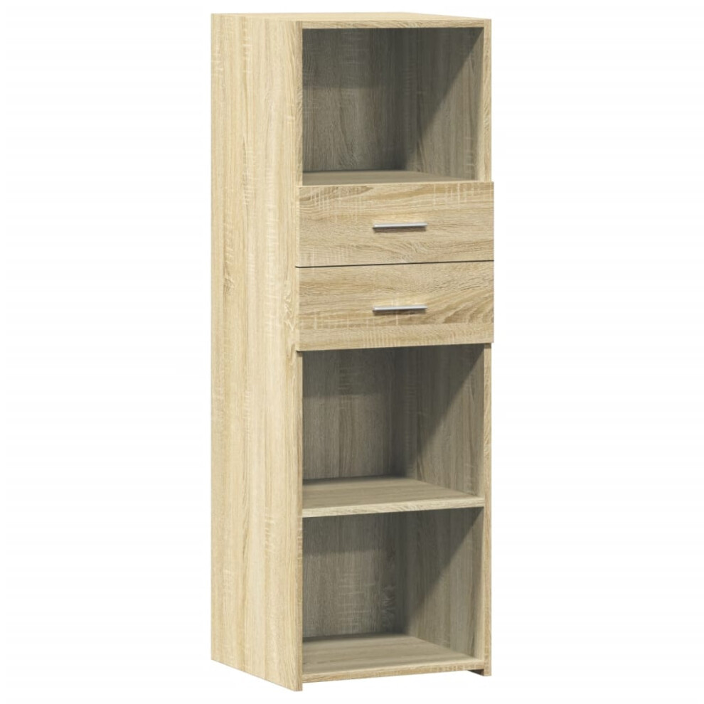 (sonoma oak) vidaXL Highboard Sideboard Cabinet Storage Cupboard Engineered Wood