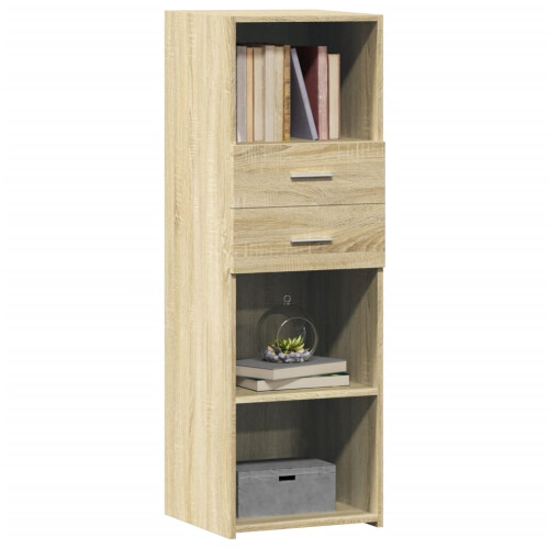 VidaXL (sonoma oak) vidaXL Highboard Sideboard Cabinet Storage Cupboard Engineered Wood 2