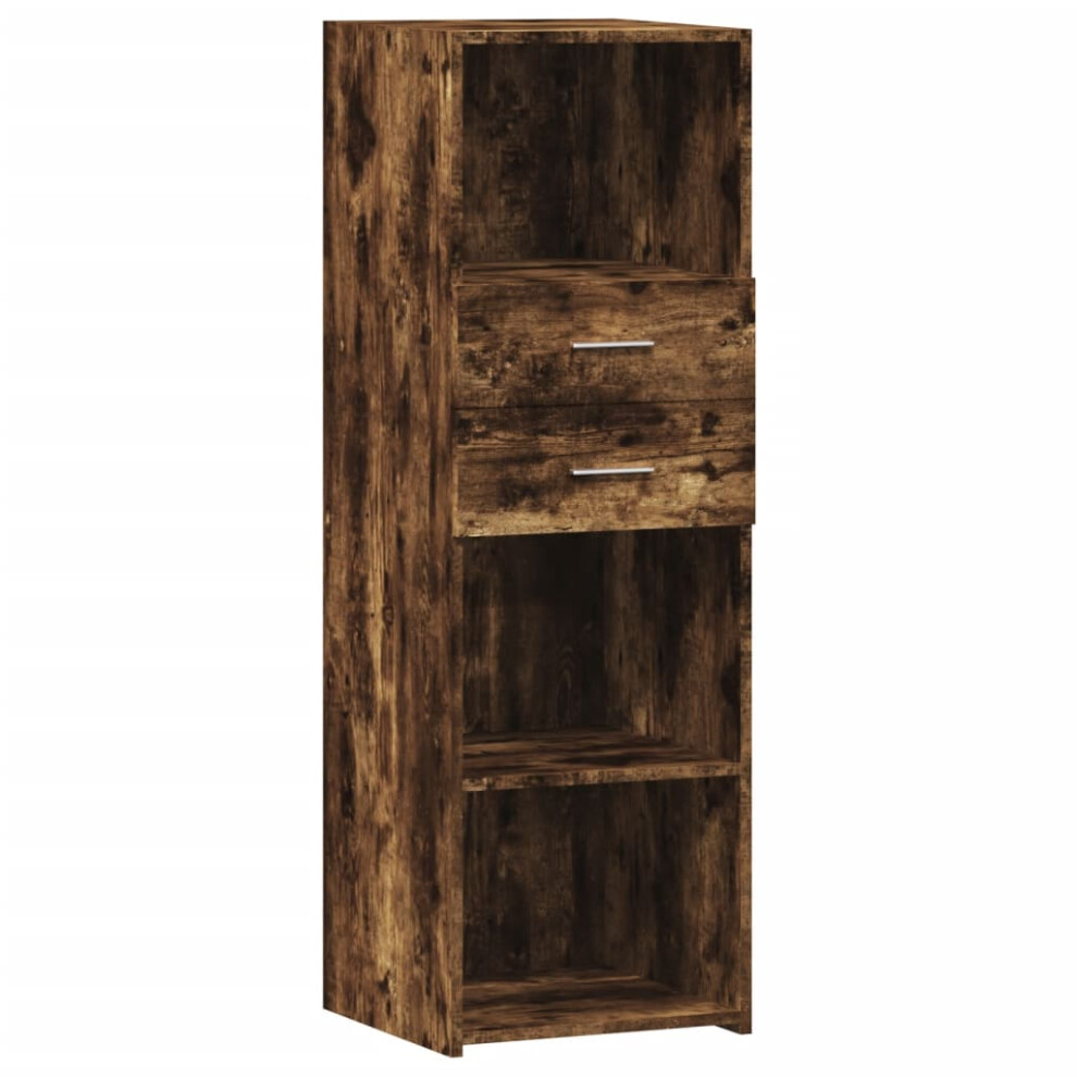 Vidaxl (Smoked Oak) Highboard Sideboard Cabinet Storage Cupboard Engineered Wood