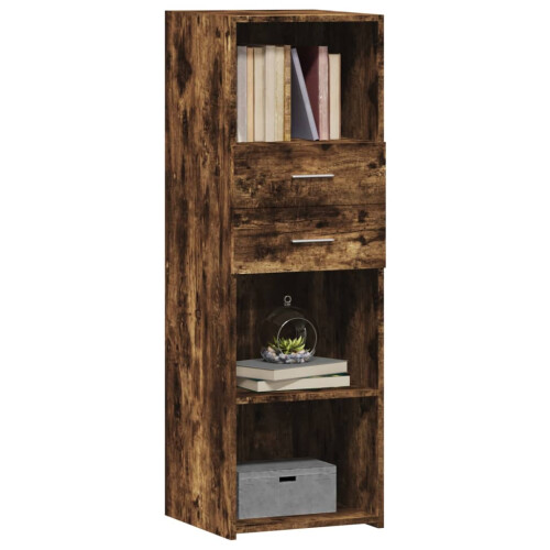 VidaXL (smoked oak) vidaXL Highboard Sideboard Cabinet Storage Cupboard Engineered Wood 2