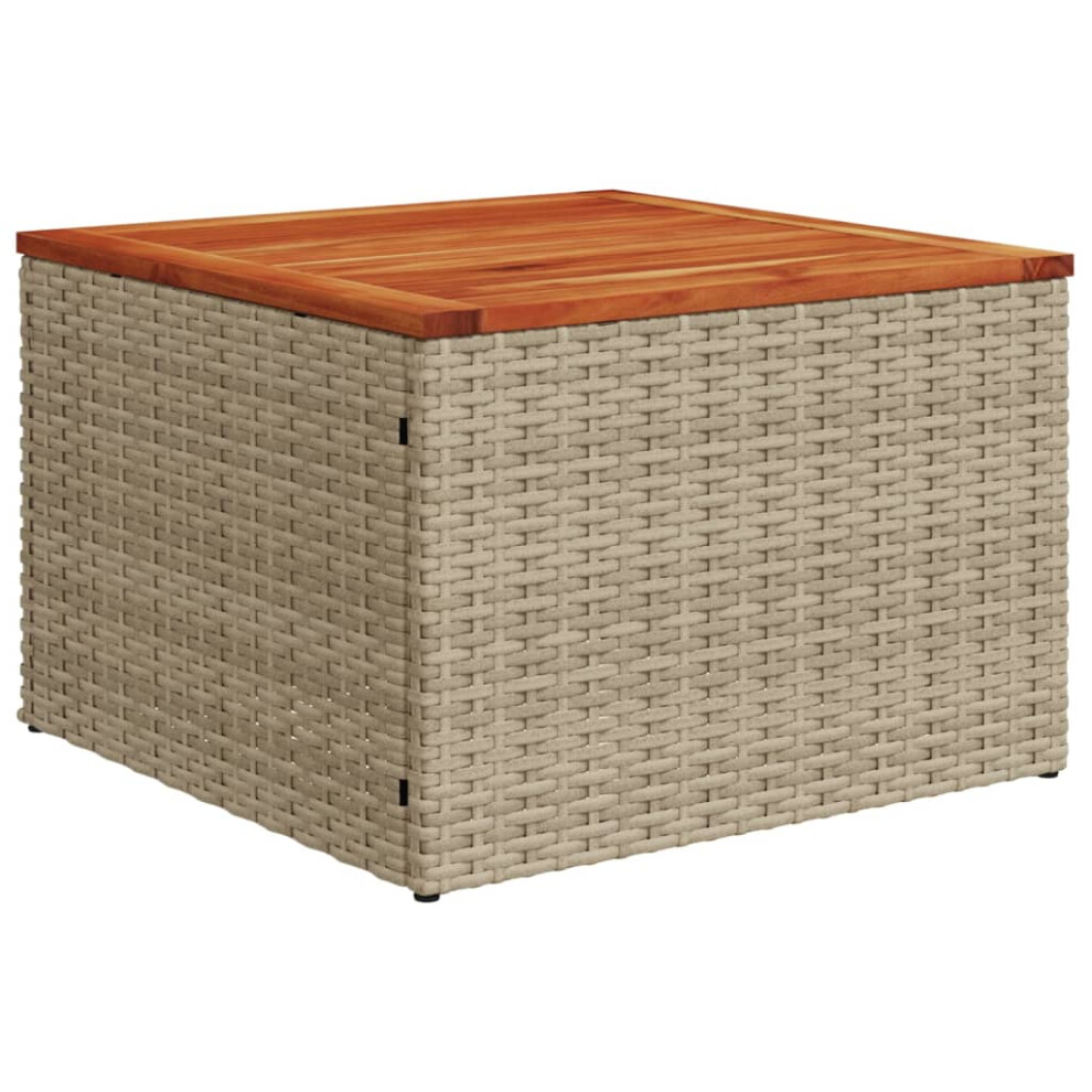 Vidaxl (Wood) Garden Table With Glass Top Outdoor Dining Table Patio Coffee Table