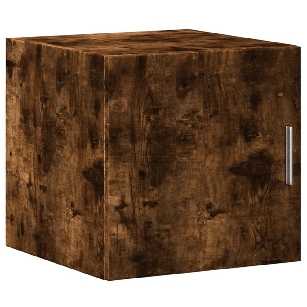 Vidaxl (Smoked Oak) Wall Cabinet Bathroom Shelf Wall Hanging Cabinet Engineered Wood Brown