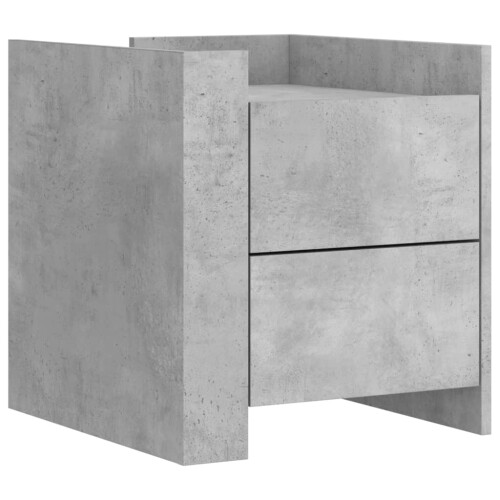 VidaXL (concrete grey) vidaXL Bedside Cabinet Nightstand Bed Side Table Engineered Wood 1