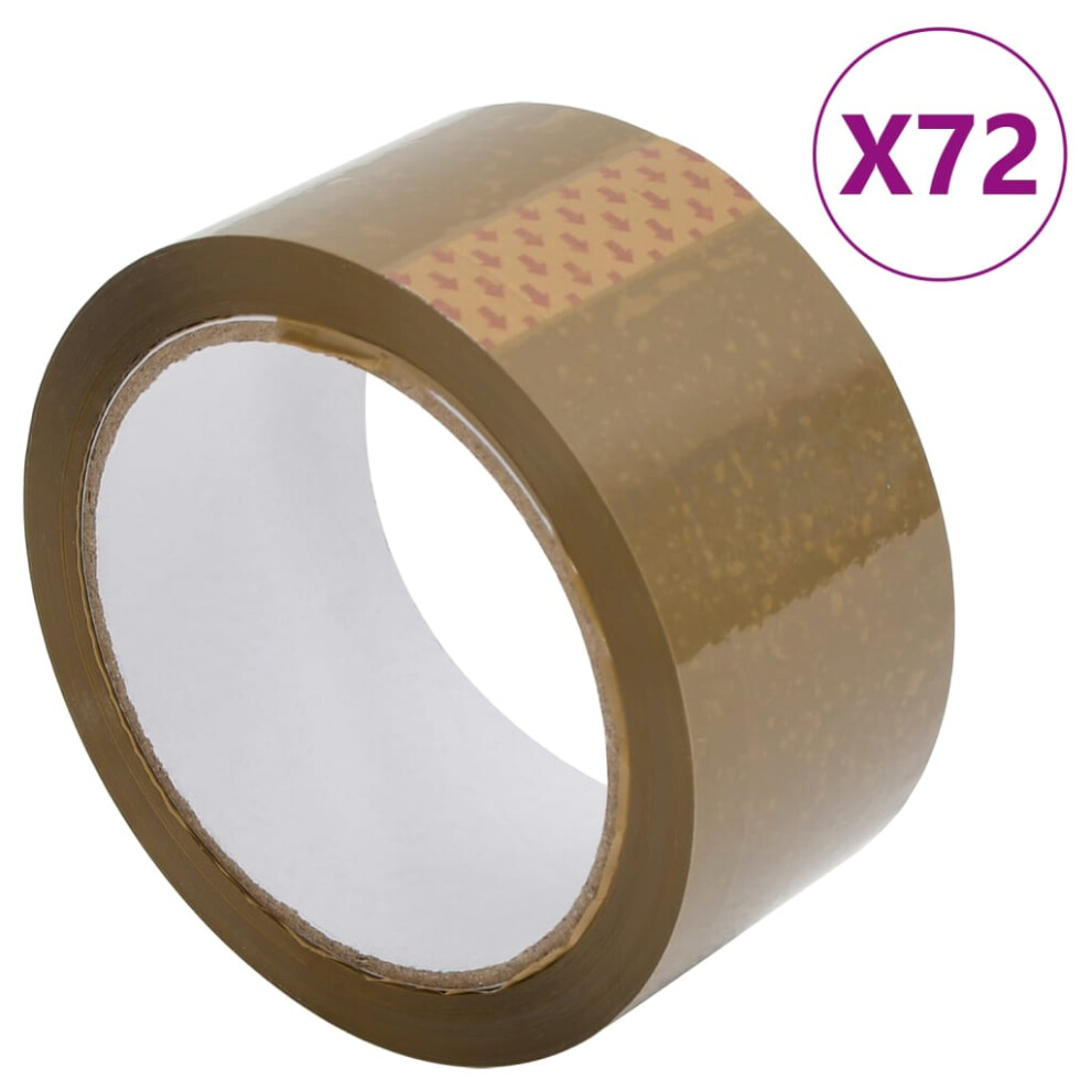 (brown, 45 ÃÂ¼m/ 72 pcs) vidaXL Packaging Tape Packing Boxes Parcel Tape Sealing Shipping Packing Tape