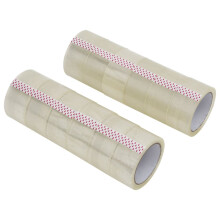 (transparent, 45 μm/ 12 pcs) vidaXL Packaging Tape Packing Boxes Parcel Tape Sealing Shipping Packing Tape