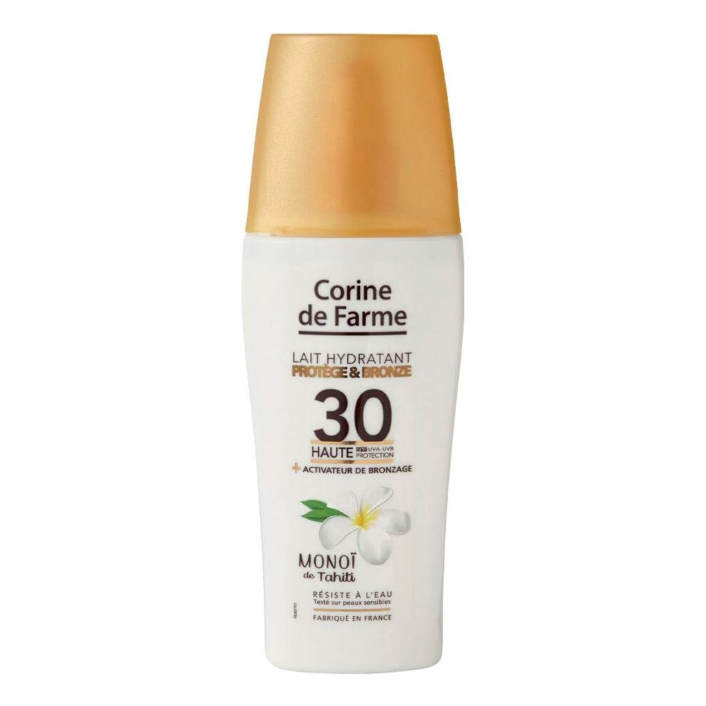 Corine de Farme Protect & Tan Moisturizing Milk Lotion SPF 30 150ml | UVA UVB Protection | Sunblock