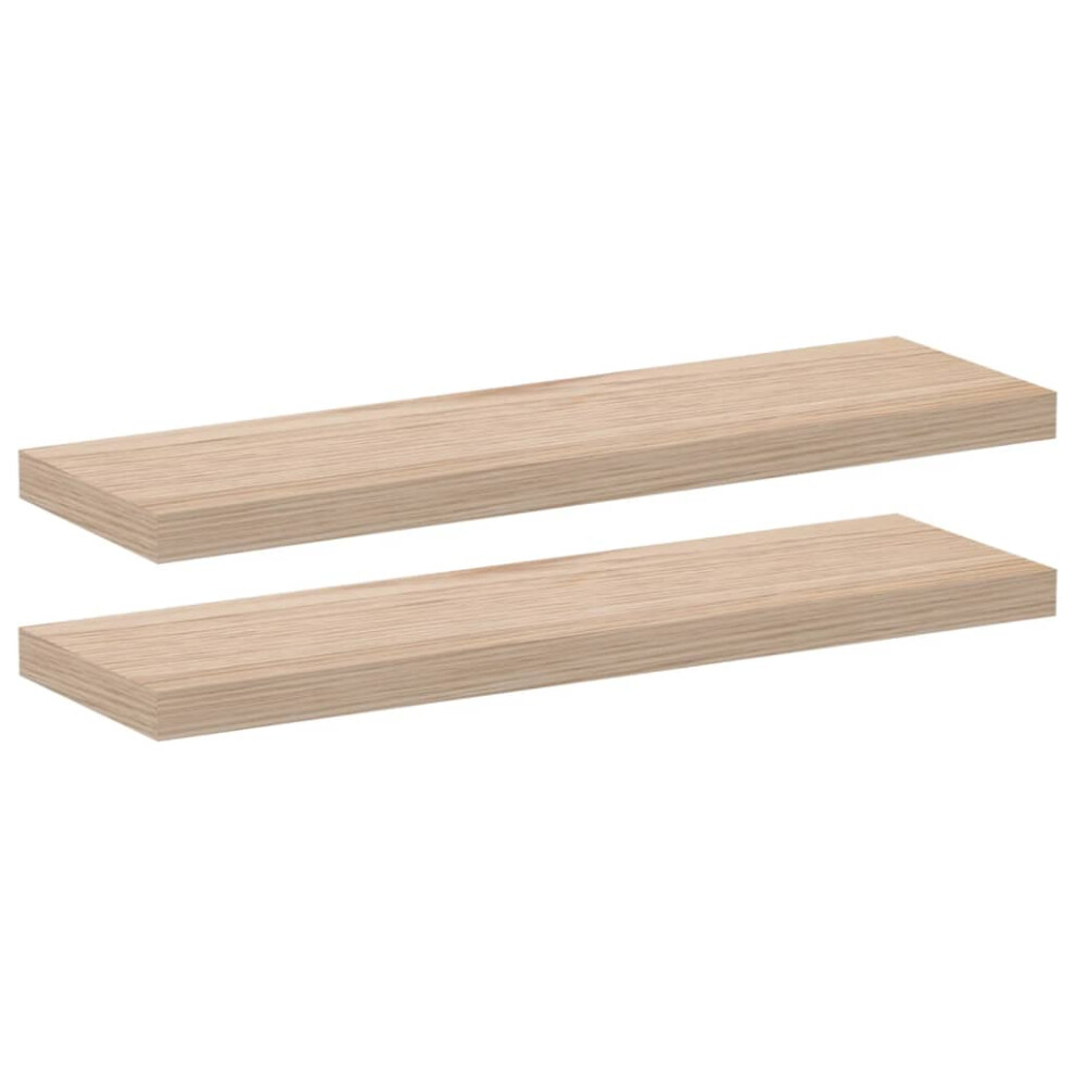 (80 x 23.5 x 4 cm/ 2 pcs) vidaXL Floating Shelves Wall Shelf Display Storage Shelf Rack Engineered Wood