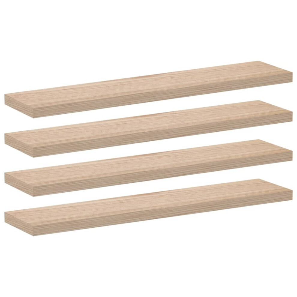 (110 x 23.5 x 4 cm/ 4 pcs) vidaXL Floating Shelves Wall Shelf Display Storage Shelf Rack Engineered Wood