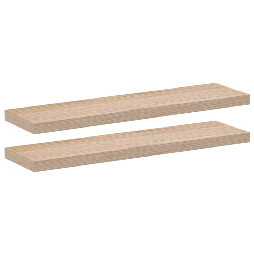 (90 x 23.5 x 4 cm/ 2 pcs) vidaXL Floating Shelves Wall Shelf Display Storage Shelf Rack Engineered Wood