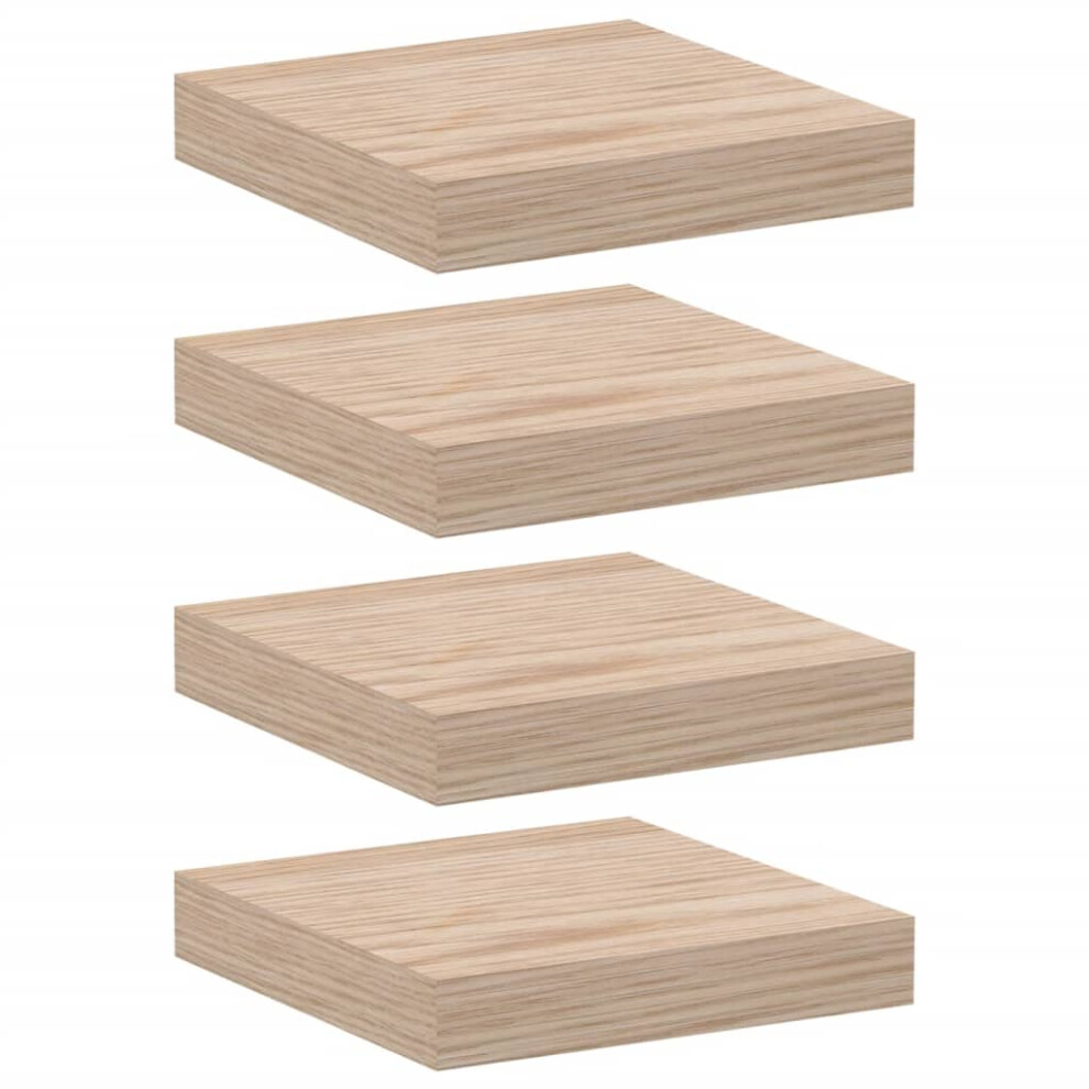 (23 X 23.5 X 4 Cm/ 4 Pcs) Vidaxl Floating Shelves Wall Shelf Display Storage Shelf Rack Engineered Wood 8721158392923