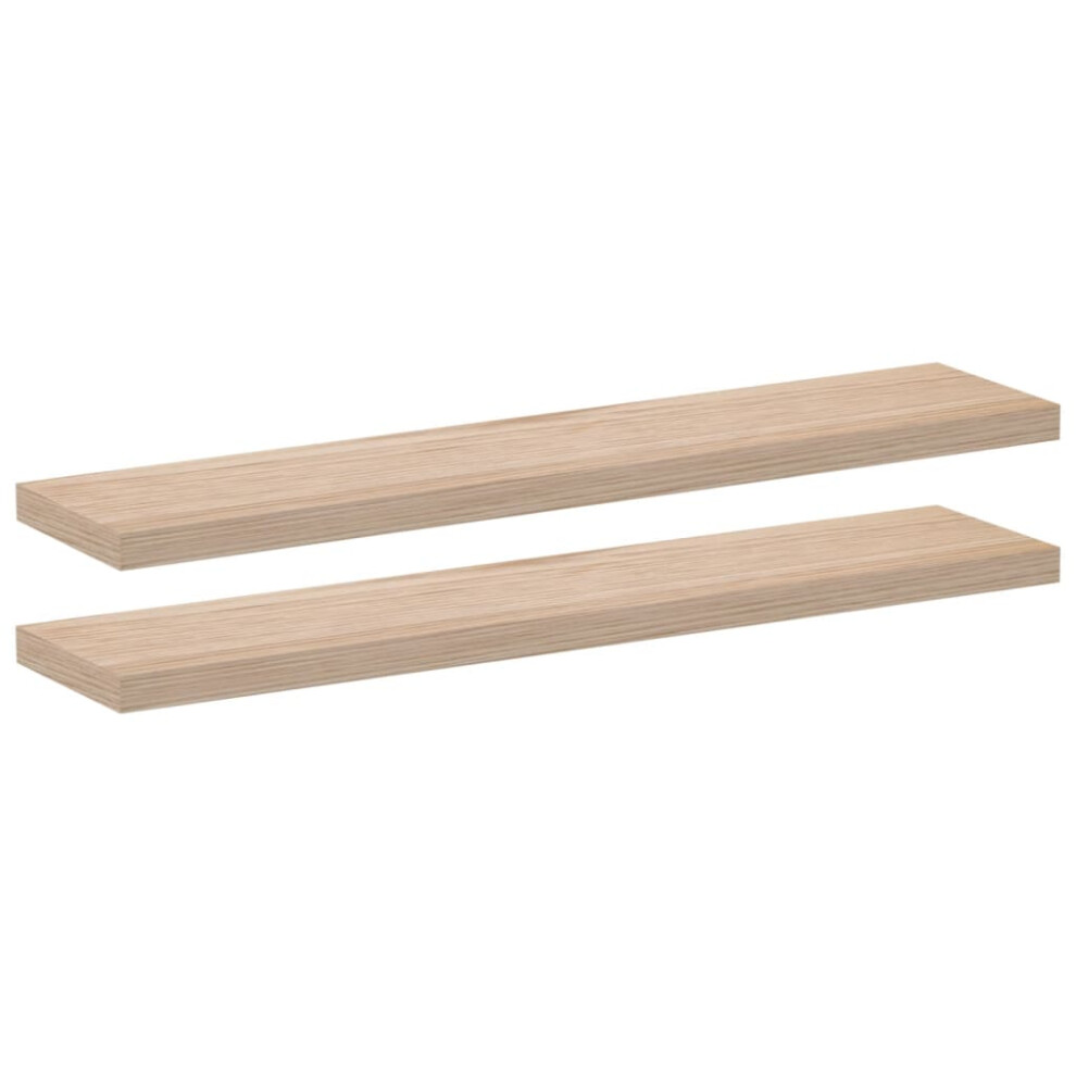 (110 x 23.5 x 4 cm/ 2 pcs) vidaXL Floating Shelves Wall Shelf Display Storage Shelf Rack Engineered Wood