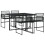 VidaXL vidaXL 5-tlg. Garten-Essgruppe Schwarz Poly Rattan 1