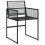 VidaXL vidaXL 5-tlg. Garten-Essgruppe Schwarz Poly Rattan 6