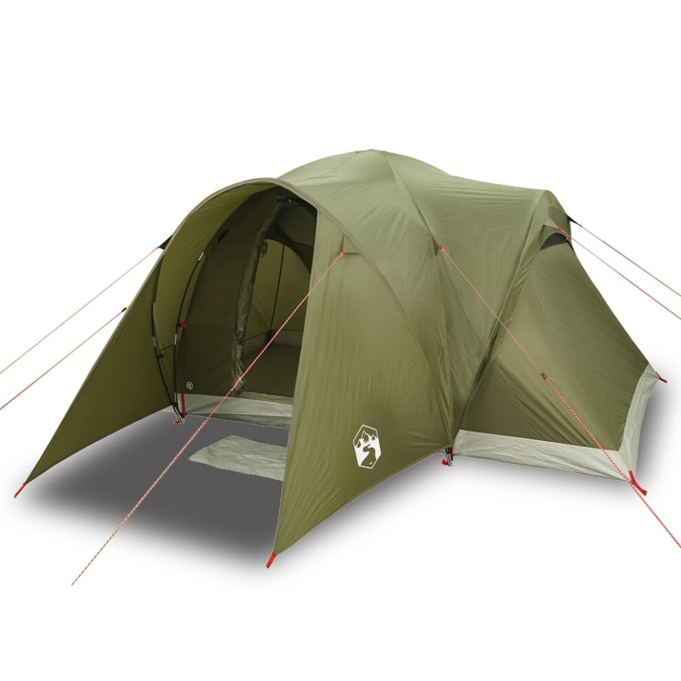 (olive green) vidaXL Family Tent Dome 6-Person Camping Tent Lightweight Tent Waterproof