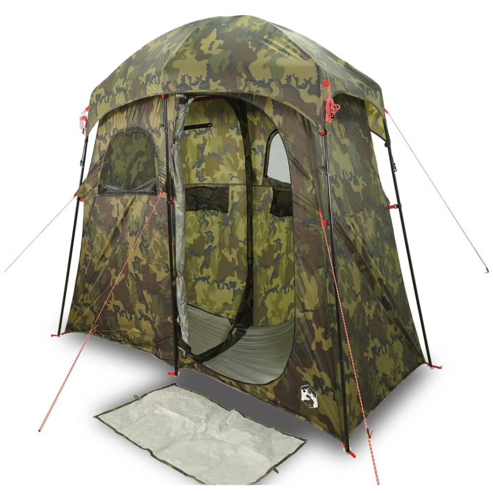 (camouflage) vidaXL Shower Tent 2-Person Patio Privacy Tent Toilet Tent Shelter Waterproof