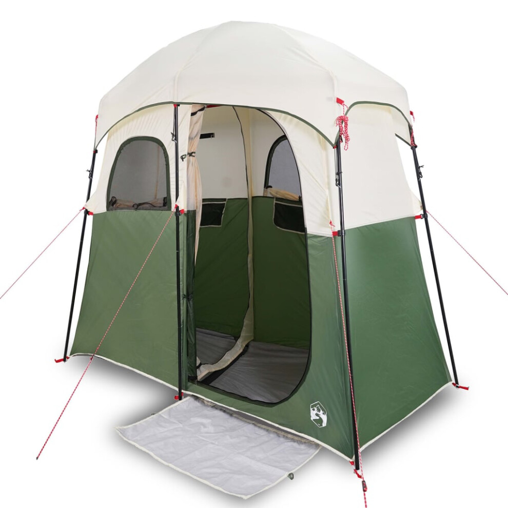 (green) vidaXL Shower Tent 2-Person Patio Privacy Tent Toilet Tent Shelter Waterproof