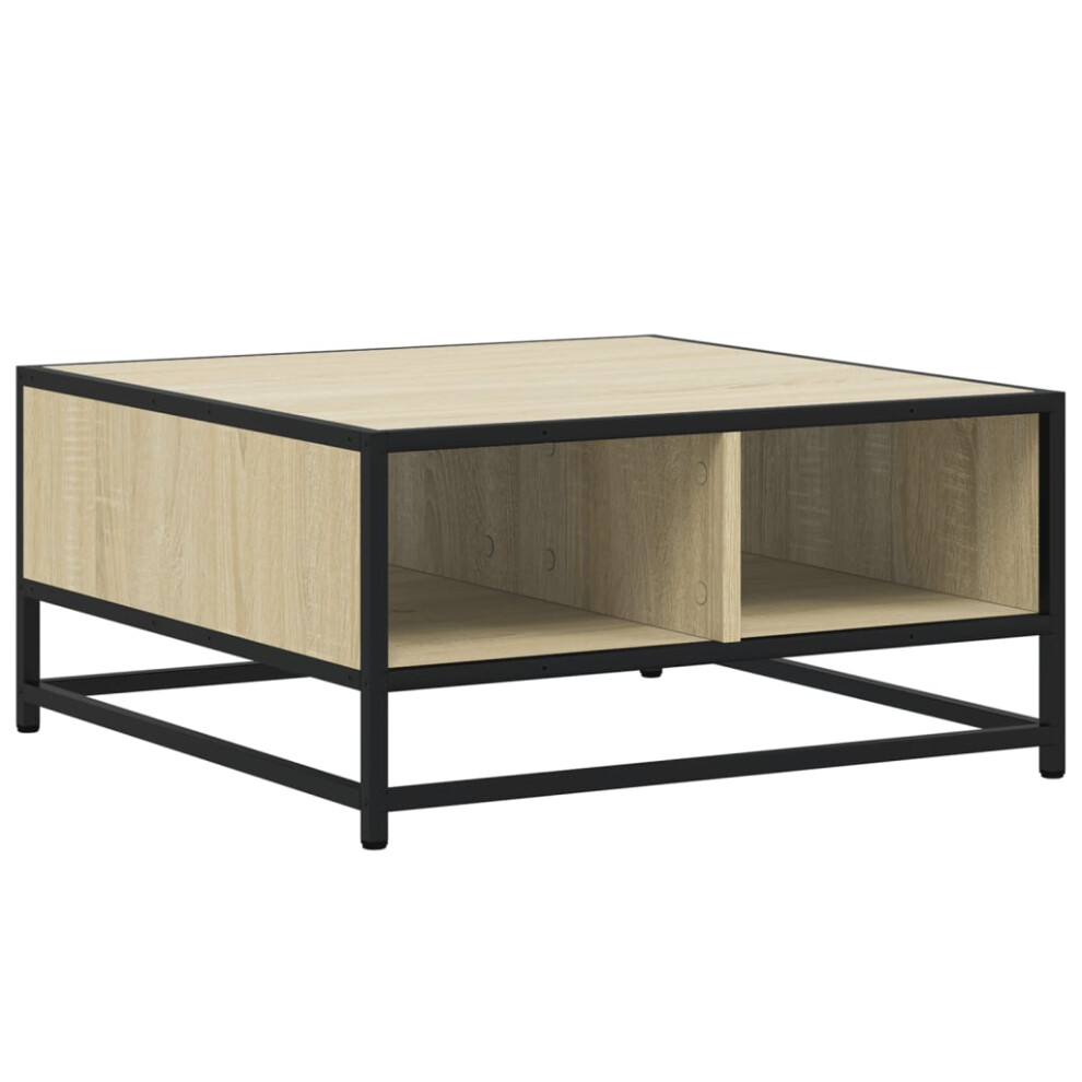 (sonoma oak) vidaXL Coffee Table Hallway Tea End Table Side Table Engineered Wood and Metal