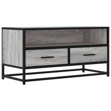 (grey sonoma) vidaXL TV Cabinet TV Stand Media TV Unit Engineered Wood and Metal