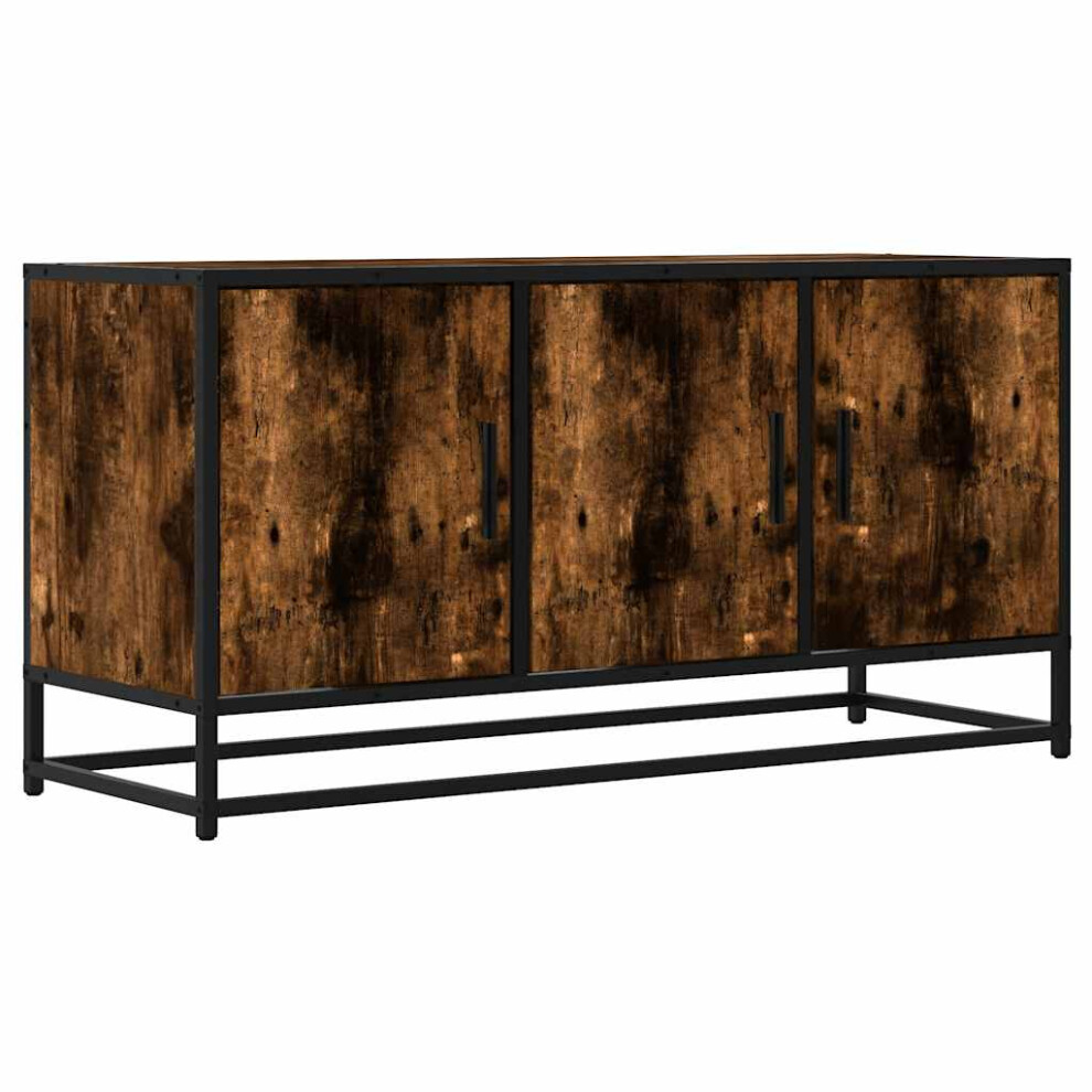 (smoked oak) vidaXL TV Cabinet TV Stand Media TV Unit Engineered Wood and Metal