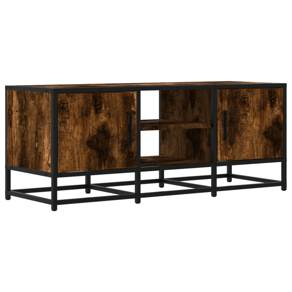 (smoked oak) vidaXL TV Cabinet TV Stand Media TV Unit Engineered Wood and Metal