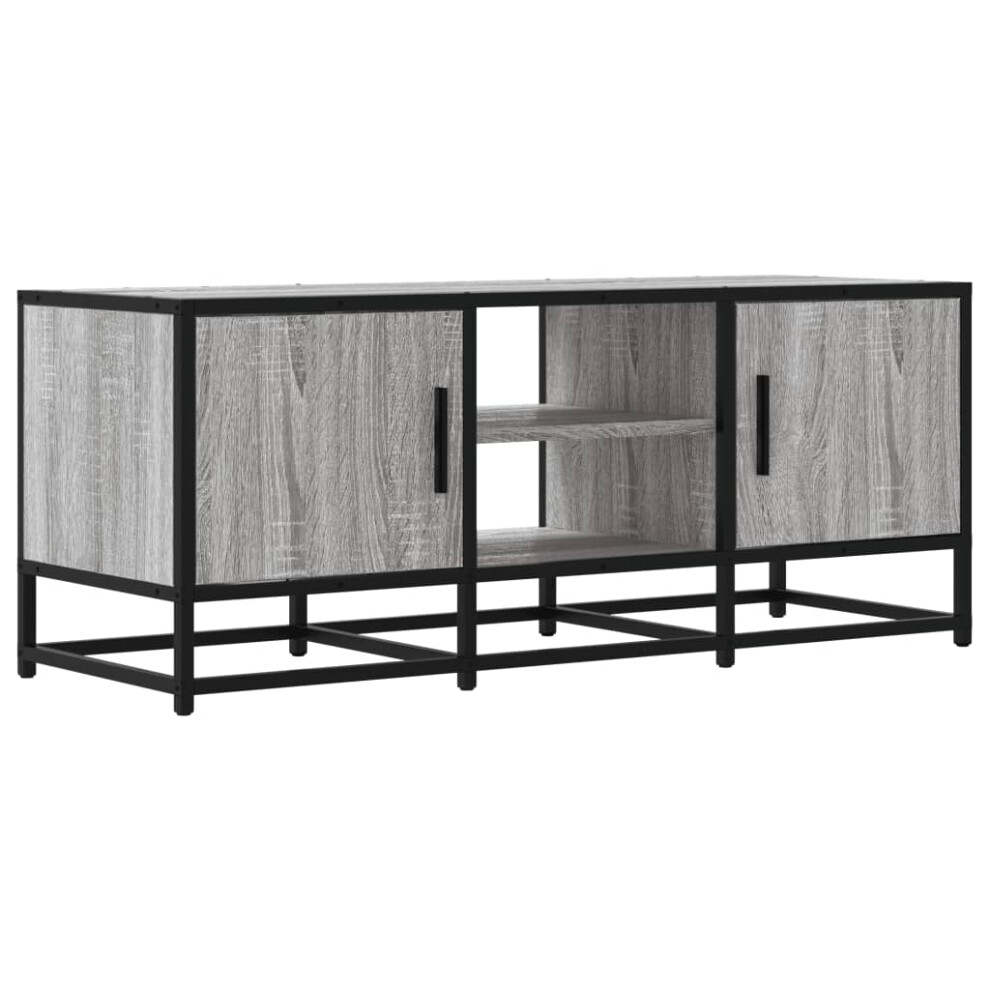 (grey sonoma) vidaXL TV Cabinet TV Stand Media TV Unit Engineered Wood and Metal