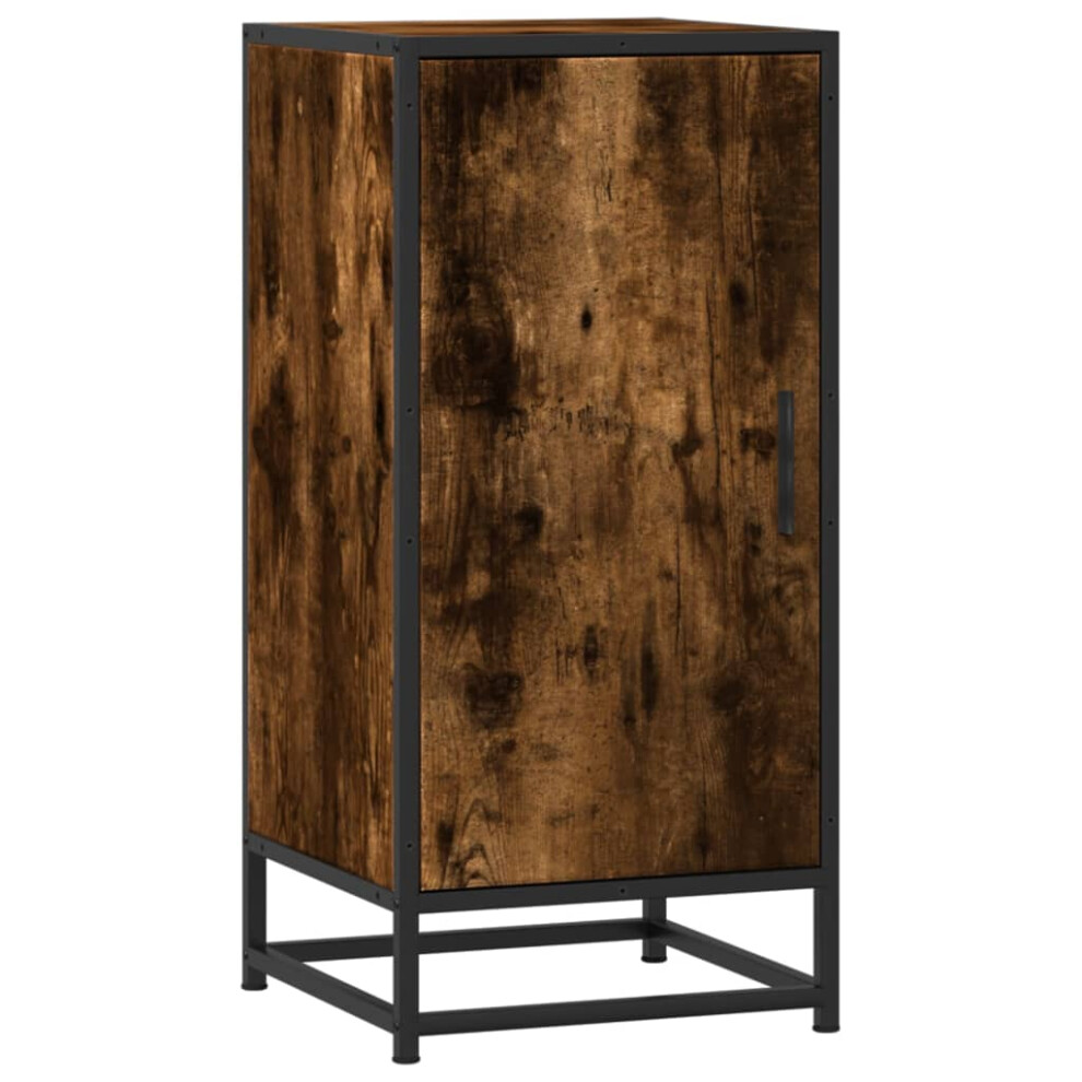 (smoked oak) vidaXL Sideboard Side Cabinet Highboard Cupboard Engineered Wood and Metal