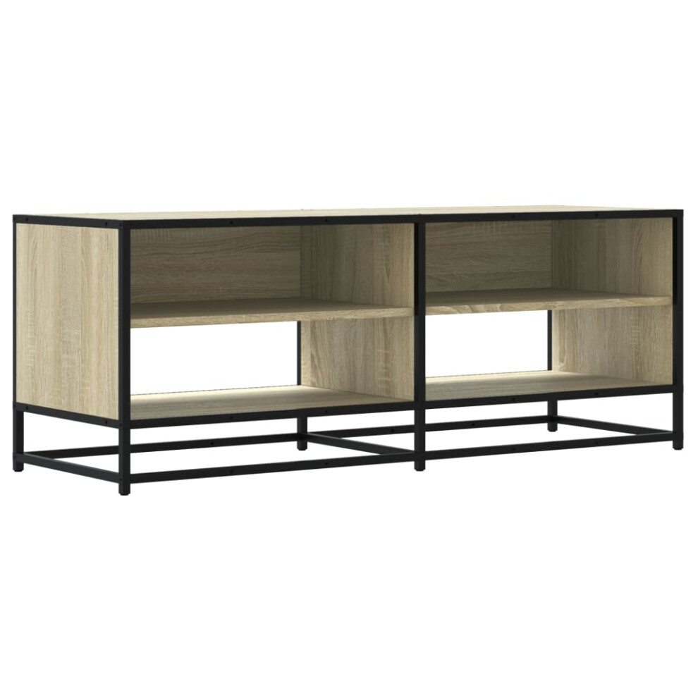 (sonoma oak, 120.5 x 40 x 46 cm) vidaXL TV Cabinet TV Stand Media TV Unit Engineered Wood and Metal