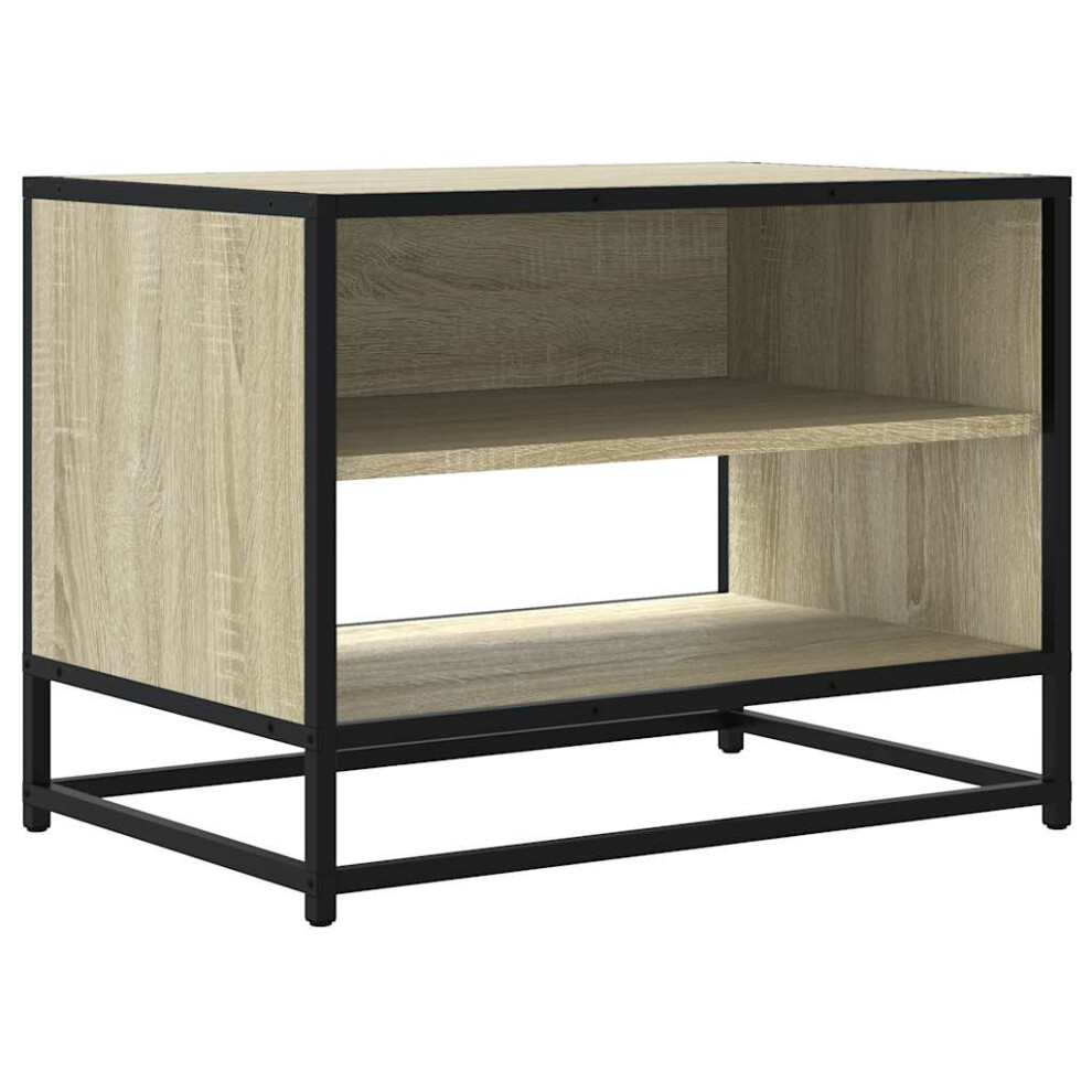 (sonoma oak, 61 x 40 x 46 cm) vidaXL TV Cabinet TV Stand Media TV Unit Engineered Wood and Metal