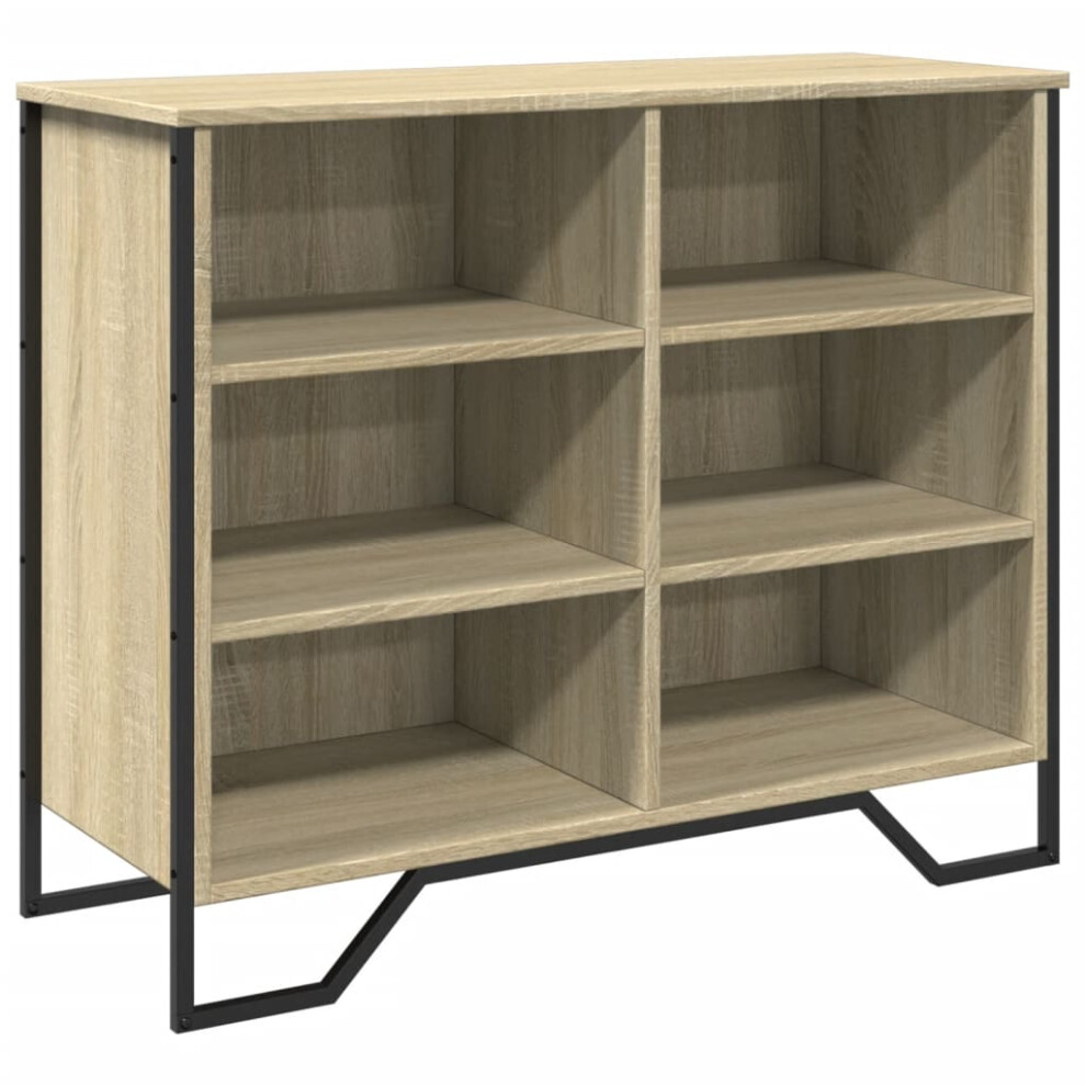 Vidaxl (Sonoma Oak, 91 X 35.5 X 74.5 Cm) Sideboard Storage Cupboard Cabinet Highboard Engineered Wood Brown