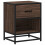 VidaXL (brown oak, 1 pcs) vidaXL Bedside Cabinets Nightstand Bed Side Table Engineered Wood 2