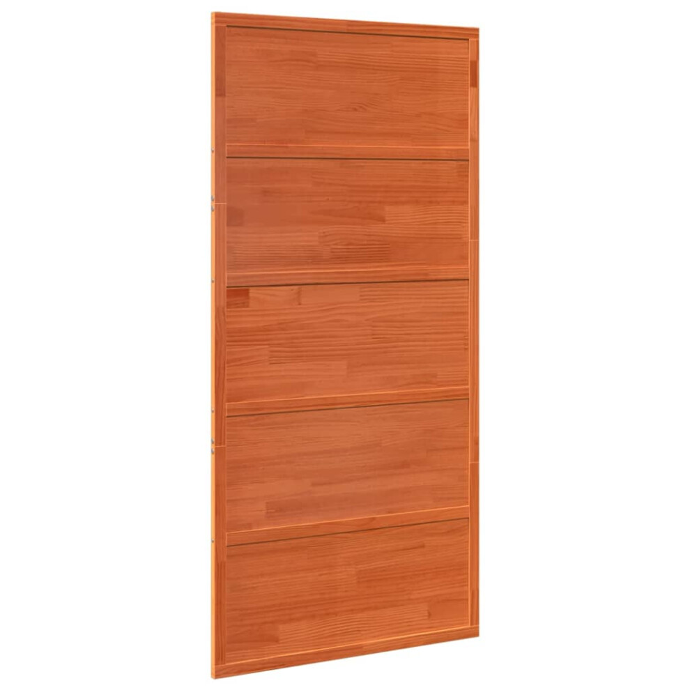 (wax brown, 100 x 208 cm) vidaXL Barn Door Hanging Sliding Door Home Internal Barn Door Solid Wood Pine