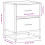 VidaXL (sonoma oak, 2 pcs) vidaXL Bedside Cabinets Nightstand Bed Table Engineered Wood 4