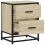 VidaXL (sonoma oak, 2 pcs) vidaXL Bedside Cabinets Nightstand Bed Table Engineered Wood 9
