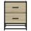 VidaXL (sonoma oak, 2 pcs) vidaXL Bedside Cabinets Nightstand Bed Table Engineered Wood 5