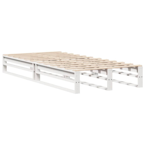 VidaXL (white) vidaXL Bed Frame Bedroom Home Bedstead Bed Base Solid Wood Pine 2