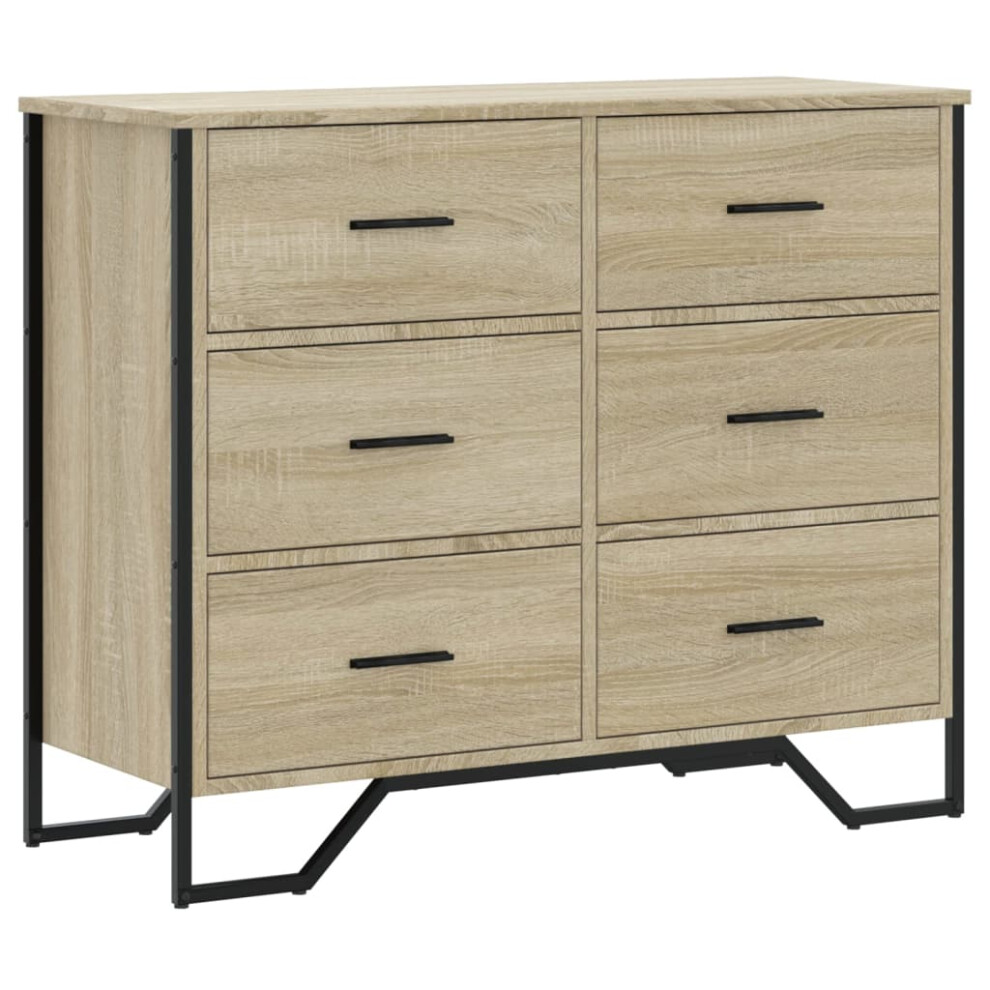 Vidaxl (Sonoma Oak) Chest Of Drawers Storage Drawer Cabinet Drawer Chest Engineered Wood