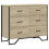 VidaXL vidaXL Kommode Sonoma-Eiche 91x35,5x74,5 cm Holzwerkstoff 2