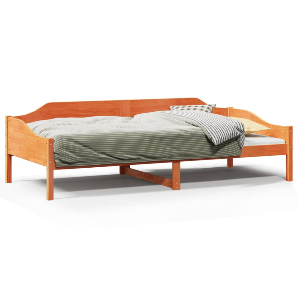 Vidaxl (Wax Brown, 80 X 200 Cm) Bed Frame Bedstead Bed Base Wax Solid Wood Pine