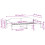 VidaXL (white, 80 x 200 cm) vidaXL Bed Frame Bedstead Bed Base Wax Solid Wood Pine 10