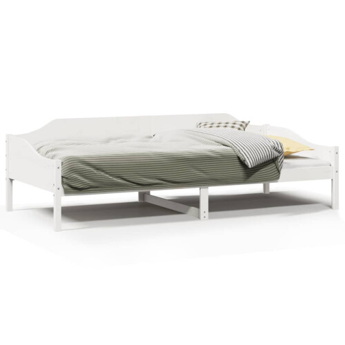 VidaXL (white, 90 x 190 cm) vidaXL Bed Frame Bedstead Bed Base Wax Solid Wood Pine