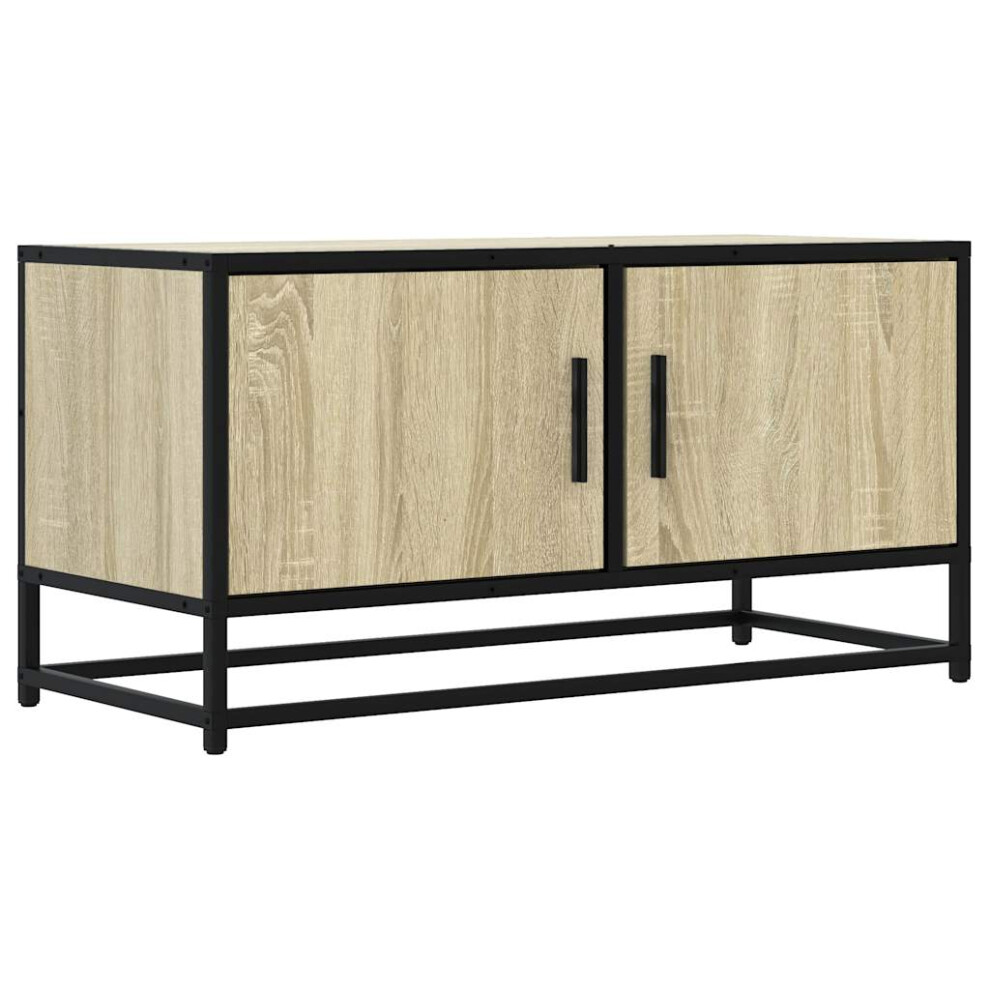 (sonoma oak) vidaXL TV Cabinet TV Stand Media TV Unit Engineered Wood and Metal