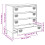 VidaXL (yellow) vidaXL Sideboard Side Cabinet Storage Cupboard Highboard Cold-rolled Steel 4