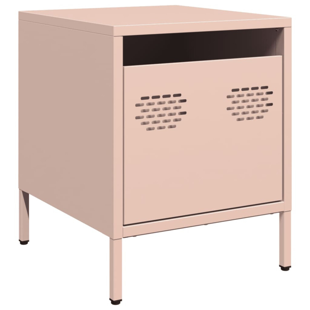 (pink, 1 pcs) vidaXL Bedside Cabinets Nightstand Side Table Bed Table Bed CabinetÃÂ Steel