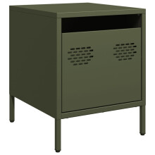 (green, 1 pcs) vidaXL Bedside Cabinets Nightstand Side Table Bed Table Bed Cabinet Steel